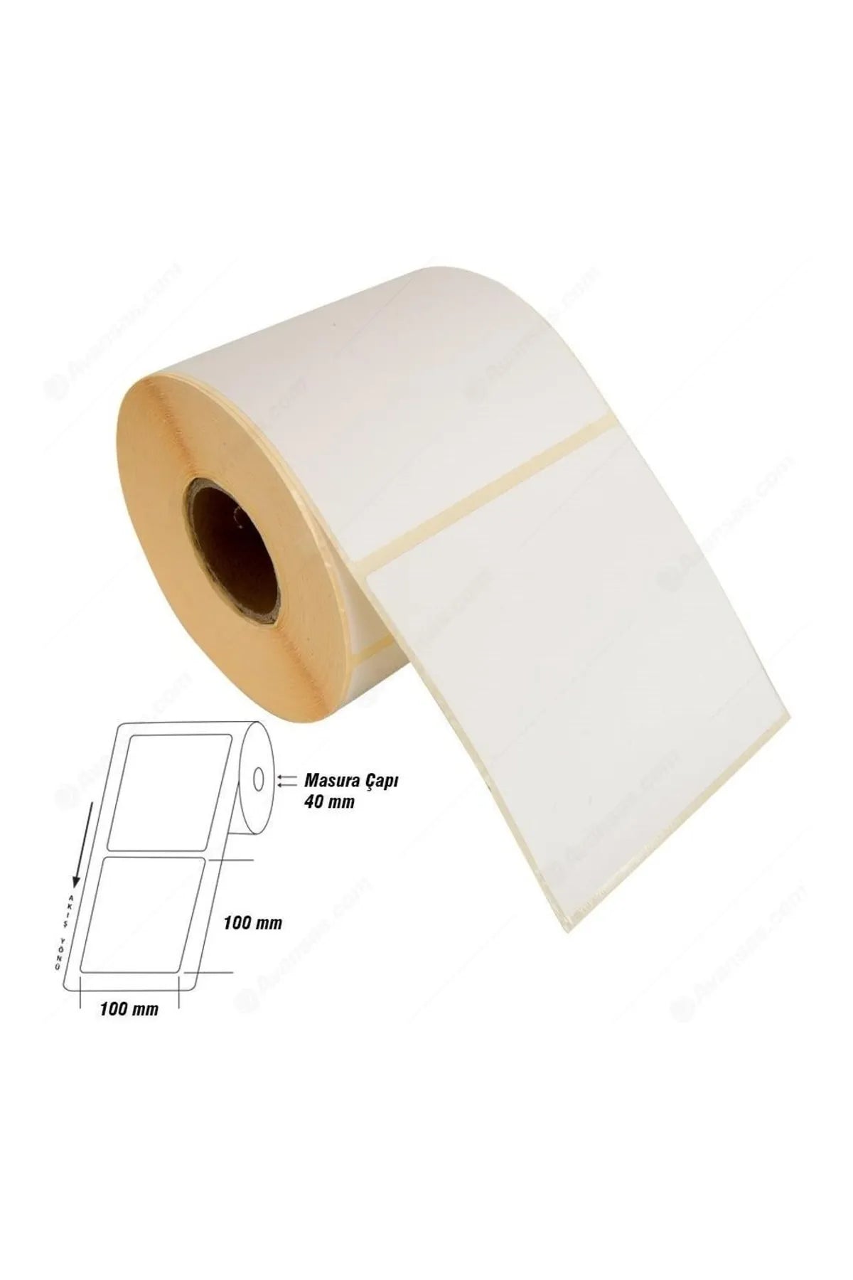 100x100mm termal barkod etiketi 500 Sarımlı