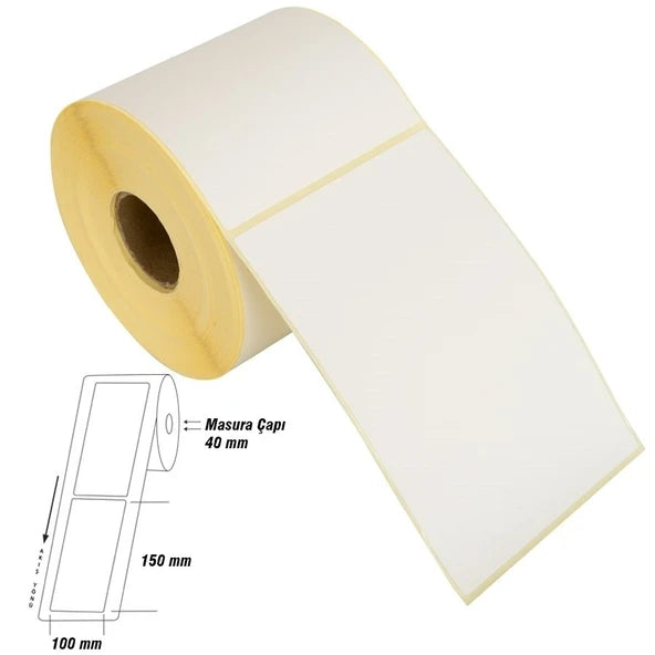 100x150 mm Eko Termal Barkod Etiketi (Kargo Etiketi) 250 Sarımlı